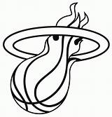 Heat Miami Logo Coloring Clipart Hot Drawing Nba Pages Cliparts Line Oceanviewblvd Wall Instagram Twitter Treypeezy Drawings Basketball Sticker Getdrawings sketch template