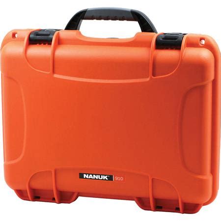 nanuk medium series  nk  resin waterproof protective case  foam orange