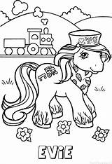 Evie Pony Naam Kleurplaten sketch template