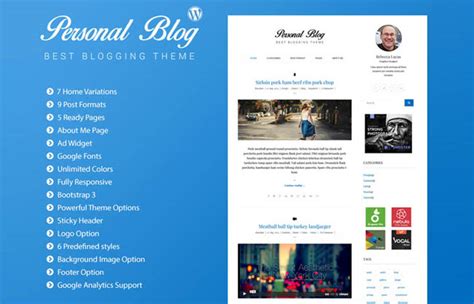 personal blog  responsive blogging wordpress theme smashfreakz