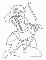Archery Arqueiro Arqueros Colorir Archer sketch template