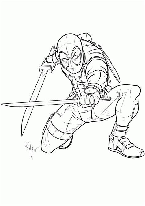 coloring pages  deadpool   coloring pages