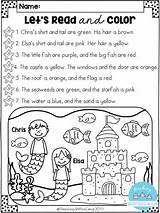 Reading Comprehension Activities Listening Grade Worksheets Read Color Kindergarten Pages Teacherspayteachers Cute Kids Coloring Teaching Summer Games Draw First 1st sketch template