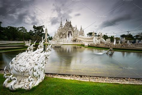 wat rong khun thailand high quality architecture stock  creative market