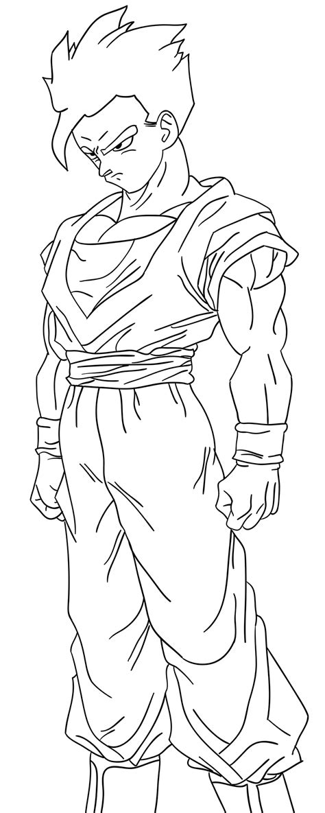 Dbz Gohan Coloring Pages Coloring Home