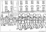 Guard Changing Colouring Palace Buckingham Coloring Pages Print London Queen Activity Activityvillage Pdf sketch template