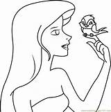 Princess Giselle Birds Coloring Pages Coloringpages101 Enchanted Kids sketch template