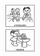 Rotina Boas Maneiras Atividade Educação Sandrinha sketch template