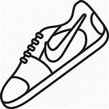 Shoes Nike Running Drawing Shoe Svg Sport Clipart Icon Fashion Outline Nikes Apparel Gym Track Footwear Icons Runners Clipartmag Drawings sketch template