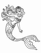 Sirene Sirena Colorat Colorare Coloring Desene Disegni Mermaids Meerjungfrau Colorkid Malvorlage Sirenas sketch template