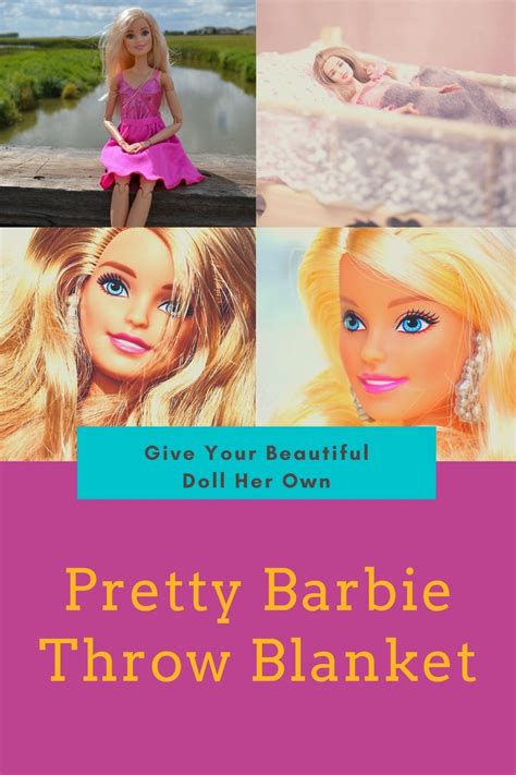 get a beautiful barbie throw blanket for your little doll