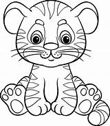 Harimau Mewarnai Facili Tigre Disegnare Animali Disegno Tigres Tigri Salvato Animale Colorat Stampare Untuk Semplici Planse Onça Schattig Kleurplaten Jocuri sketch template