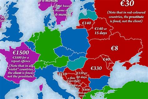 Mapped The Variety Of European Prostitution Laws By Country