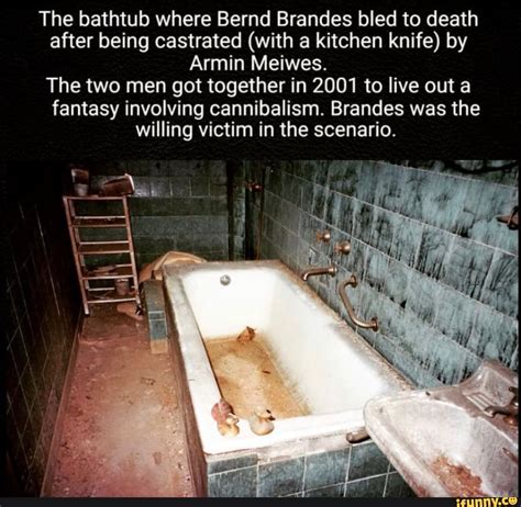 bathtub  bernd brandes bled  death   castrated