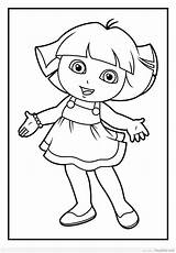 Dora Exploratrice دورا رسومات Ballerina للتلوين Aventureira اجمل Colorings sketch template