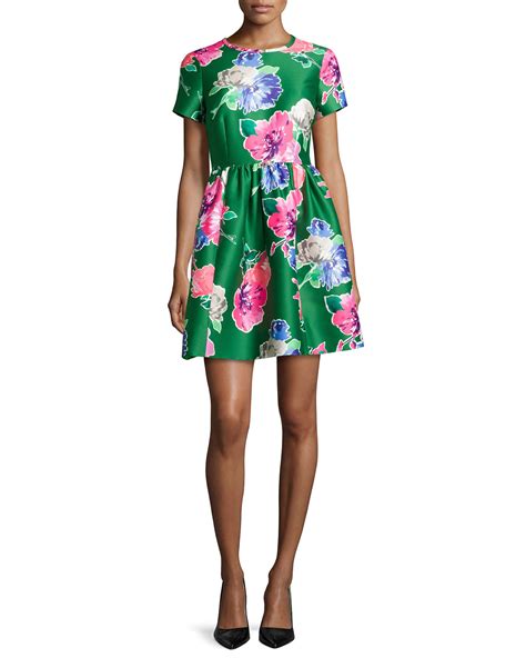 Lyst Kate Spade Stelli Floral Print Dress In Green