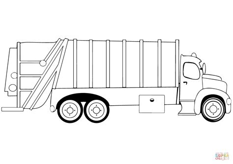 garbage truck coloring page  printable coloring pages
