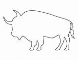 Buffalo Pattern Stencil Printable Patterns Template Stencils Animal Clipart Outline Templates Patternuniverse Use Crafts Cut Print Bison American Transparent Drawing sketch template