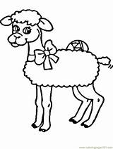 Coloring Lamb Pascua Sheep Parable Coloringhome sketch template