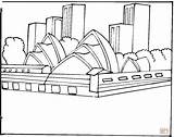 Sydney Coloring Opera House Pages Designlooter Silhouettes Drawings 94kb 1200 sketch template