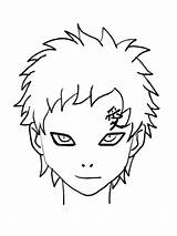 Coloring Pages Naruto Gaara Animated Popular Coloringpages1001 sketch template