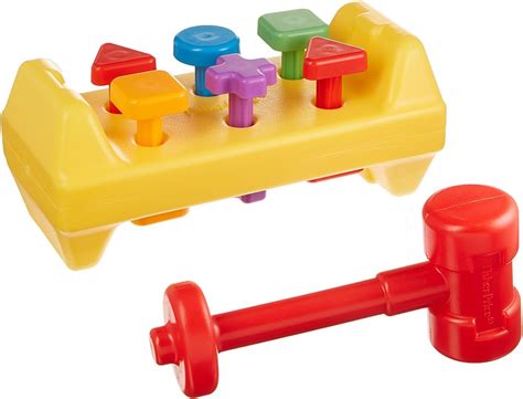 fisher price tap  turn bench hammer peg toy kids baby toddler children pound game babies
