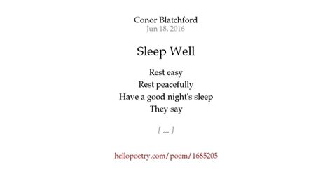 sleep   vyscern  poetry