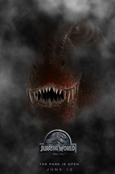 jurassic world  rex poster   sentinelprime  deviantart