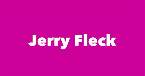 jerry fleck spouse children birthday
