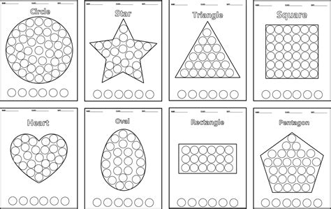 preschool coloring pages shapes