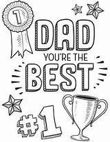 Dad Coloring Fathers Pages Printable Ever Father Birthday Happy Cards Poems Drawing Card Drawings Quotes Super Color Dads Kids Coupon sketch template