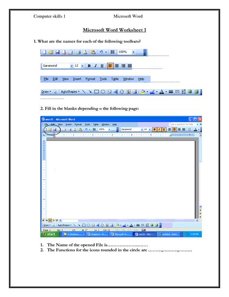 printable computer worksheets  grade  printable worksheets