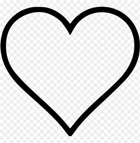 black heart outline png vector  emoji heart coloring pages