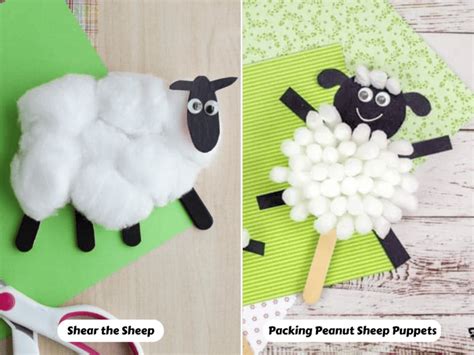 adorable sheep crafts  young learners teaching expertise