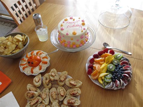 birthday party food borealis