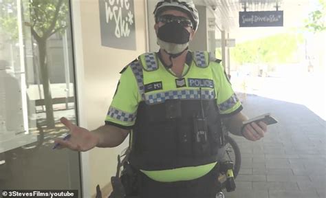 a perth man continues to troll police who repeatedly ask him to wear a
