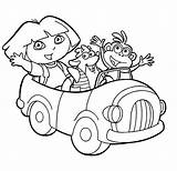 Dora Coloring Pages Explorer Print Kids Para Car Exploradora Colorear sketch template