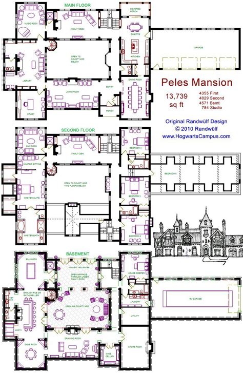 castle floor plan mansion floor plan house blueprints