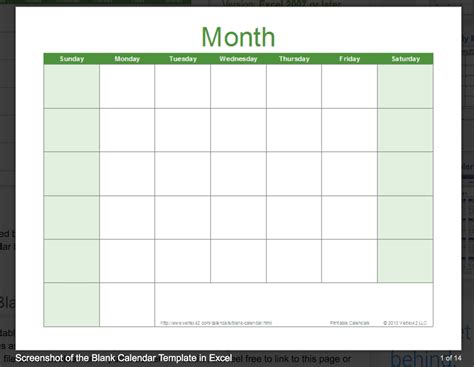 Get Free Blank Monthly Planner Templates ⋆ The Best