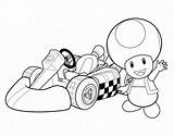 Kart Bullet Voiture Toad Colorier Waouo sketch template