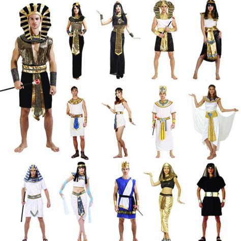 👑women Man Ancient Egyptian Clothes Costumes Adult Egyptian Pharaoh