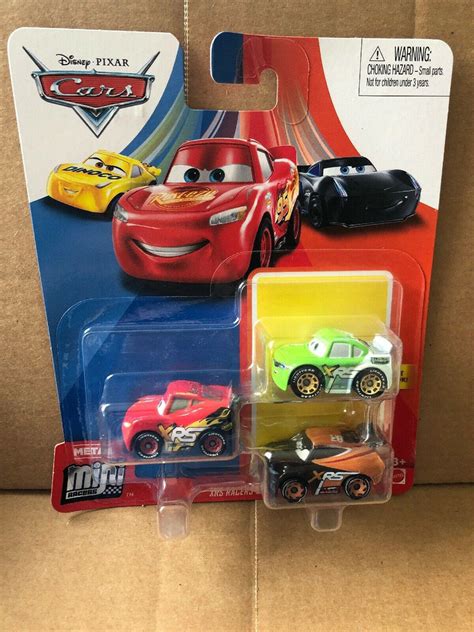 Disney Cars Mini Racers Set Of 3 With Xrs Racers Lmq Brick Treadless