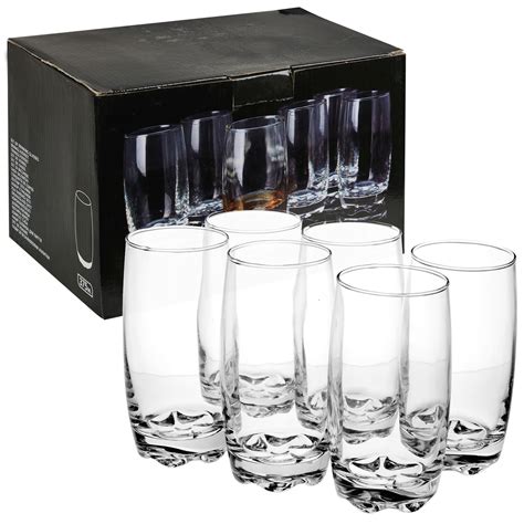 pcs ml drinking glasses set cups  thick base  juice water