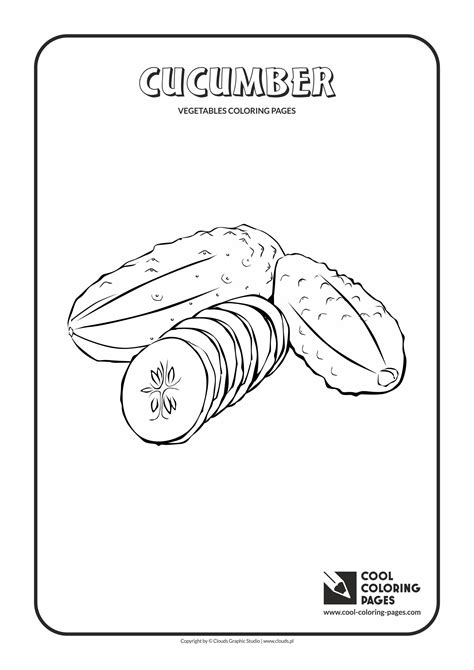 cool coloring pages cucumber coloring page cool coloring pages
