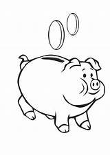 Tirelire Pig 2nd Clipartmag Cochon Meilleurs Fat sketch template