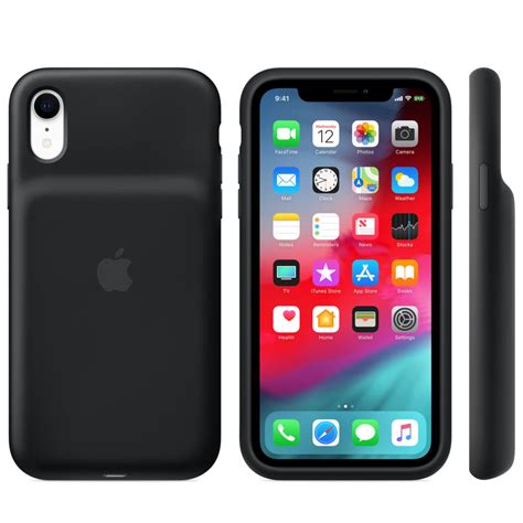 iphone xr smart battery case black multiple   technogecko