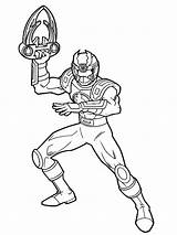 Coloring Pages Power Rangers Samurai Megazord Boys Print Officer Predator Police Getcolorings sketch template