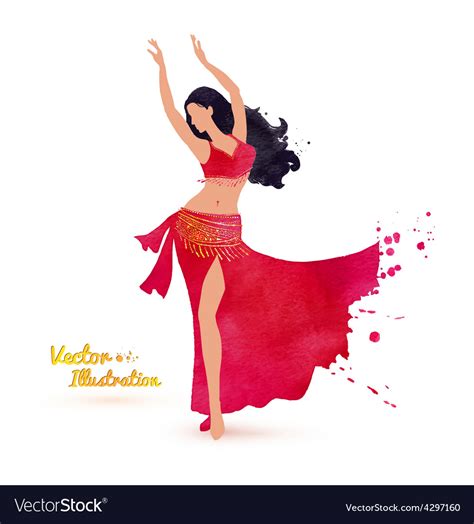 belly dancer royalty free vector image vectorstock
