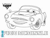 Finn Mcmissile Coloring Cars Pages Disney Color Hellokids Print Online Besuchen Movie sketch template