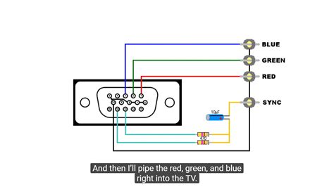 vga  rca cable circuit diagram wiring diagram